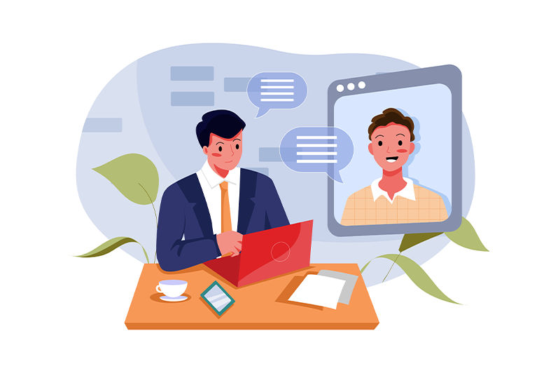 Ilustración contacto